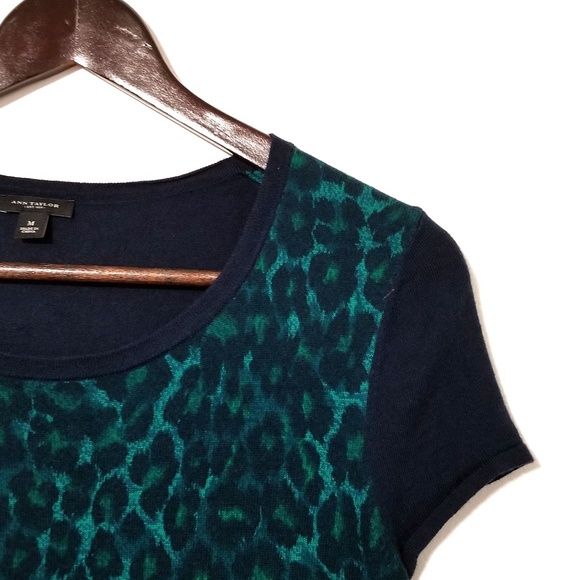 Ann Taylor Leopard Print Knit Top - Picture 2 of 5